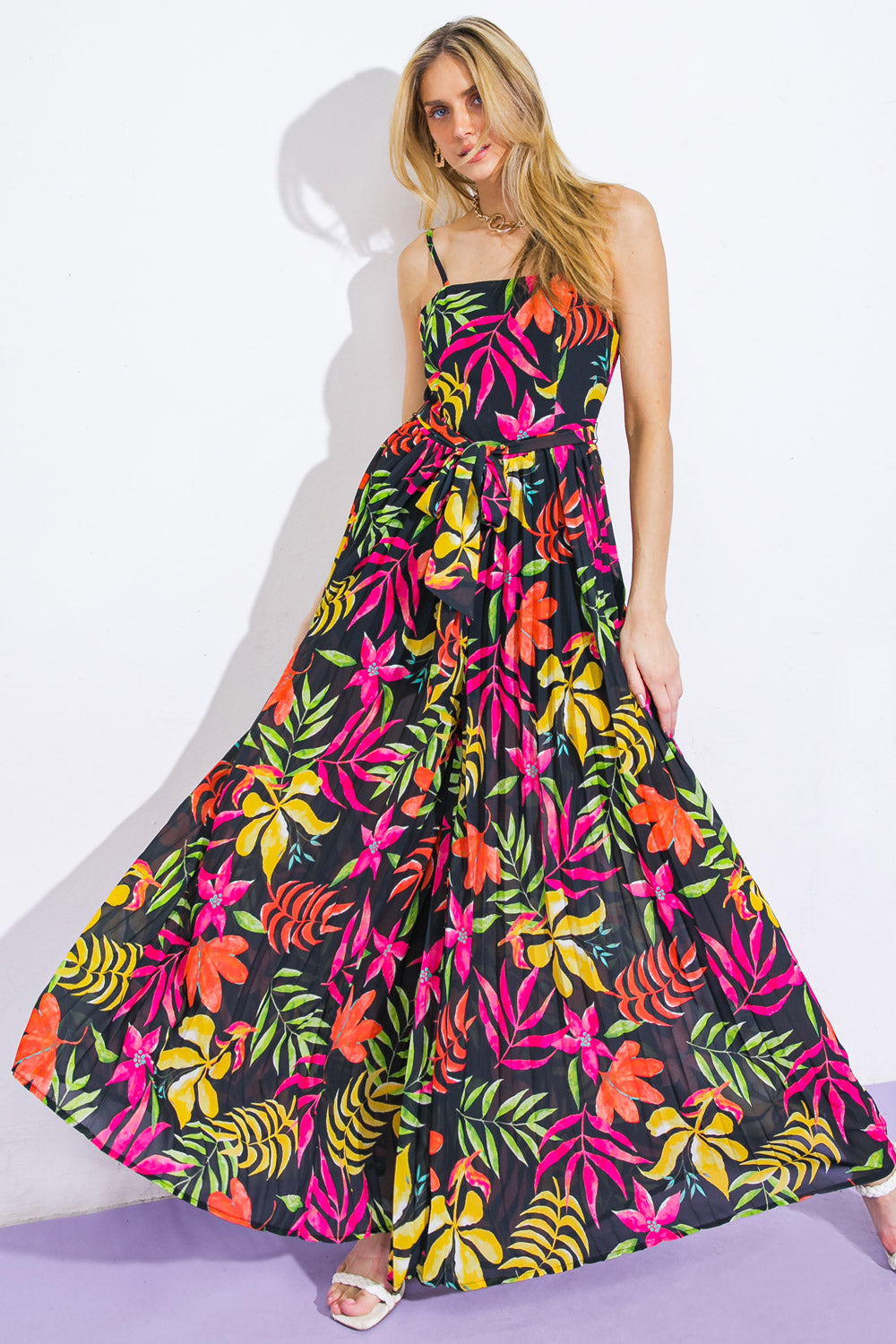 BLOSSOMING WITH JOY WOVEN JUMPSUIT Flying Tomato